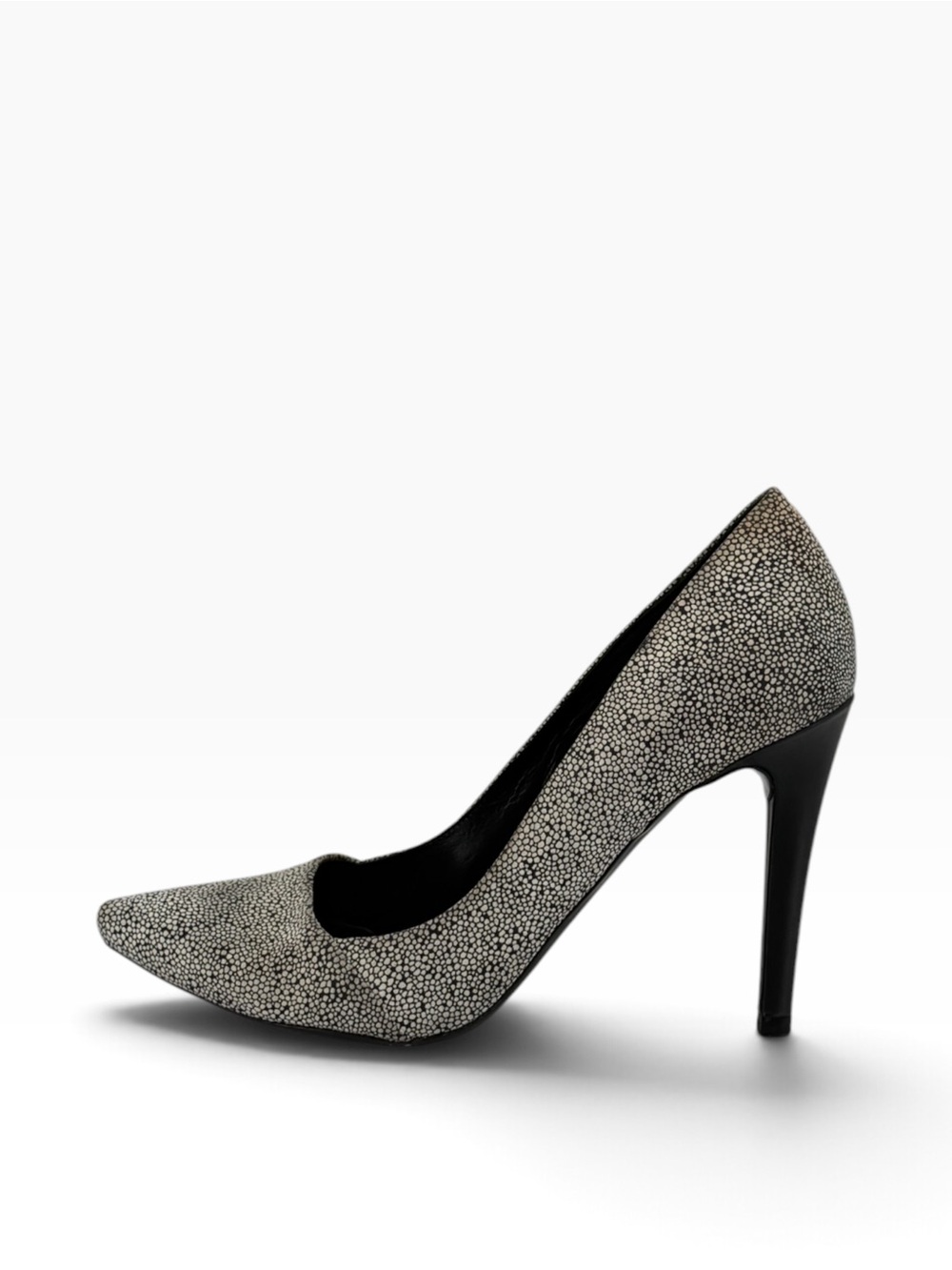 Proenza Schouler Stingray Black and White Pointed Stiletto Pump